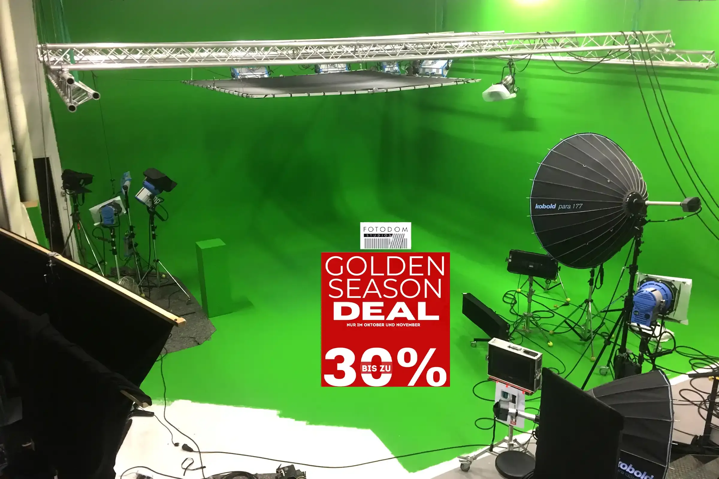  FOTODOM Greenscreen-Studio Mietstudio Köln 